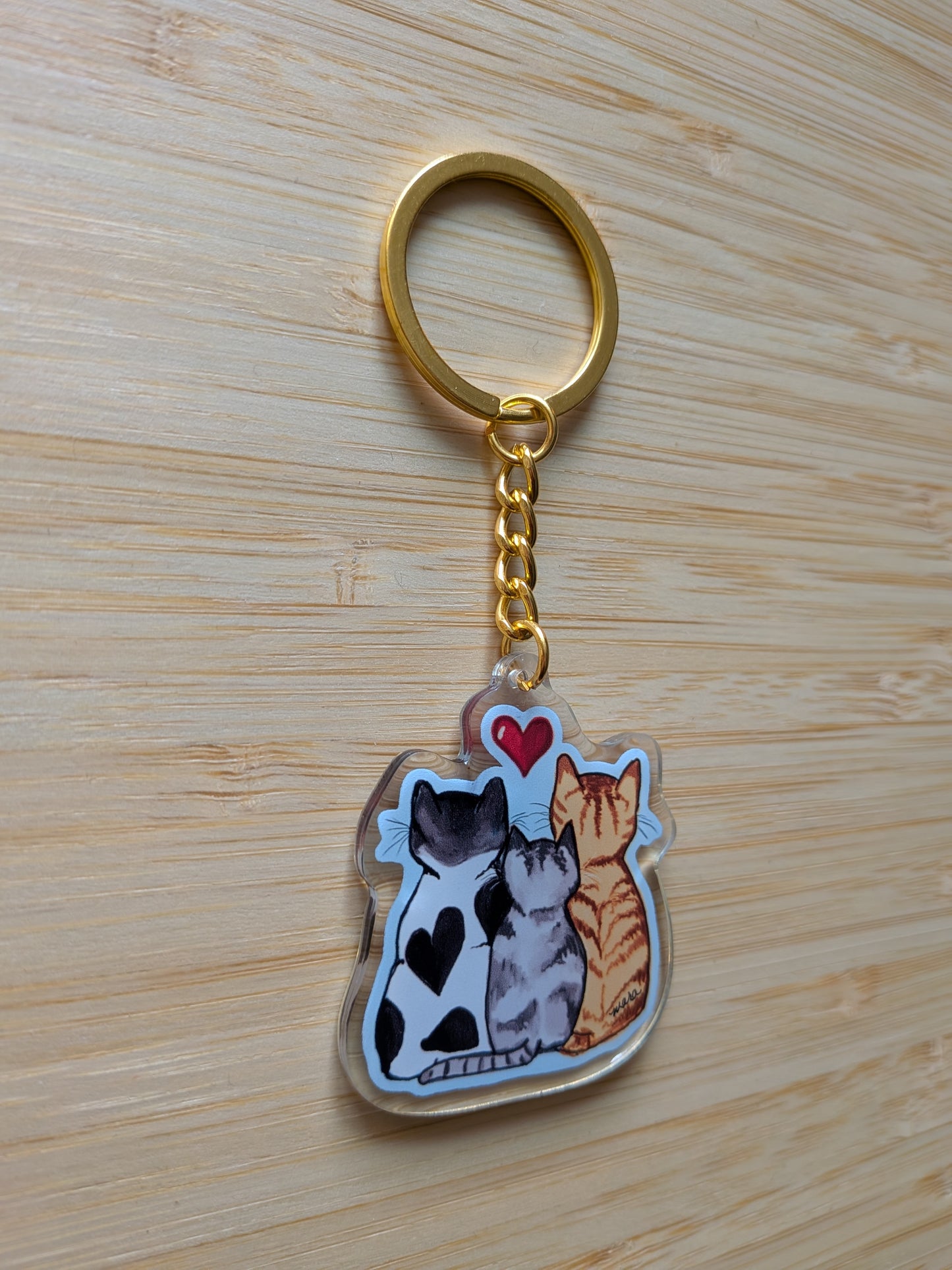 Llavero Gatos Trillizos